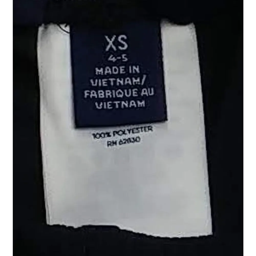 Lands End Mesh Shorts with Block M Extra Small (4-5) XS Navy Blue NEW